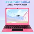 thumbnail image 2 of Mini 10.1inch Android 12 Laptop Computer, Portable Small Netbook with Allwinner A133 CPU Android 12 OS 2GB RAM 64GB EMMC HD IPS Screen 1280x800 Pixel 0.3MP Camera, 2 of 7