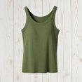 thumbnail image 6 of Built in Bra Tank Tops for Women Crewneck Camisole Tops Sleeveless Cami Shirts Ribbed Knit Fitted Basic Tees, 6 of 6