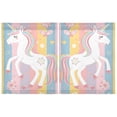 thumbnail image 2 of Unicorn with Flowers and Hearts Kitchen Curtains Half Tier Curtain 2 Rod Pockets Bathroom Bedroom Cupborad Living Room 27"x36", 2 of 8