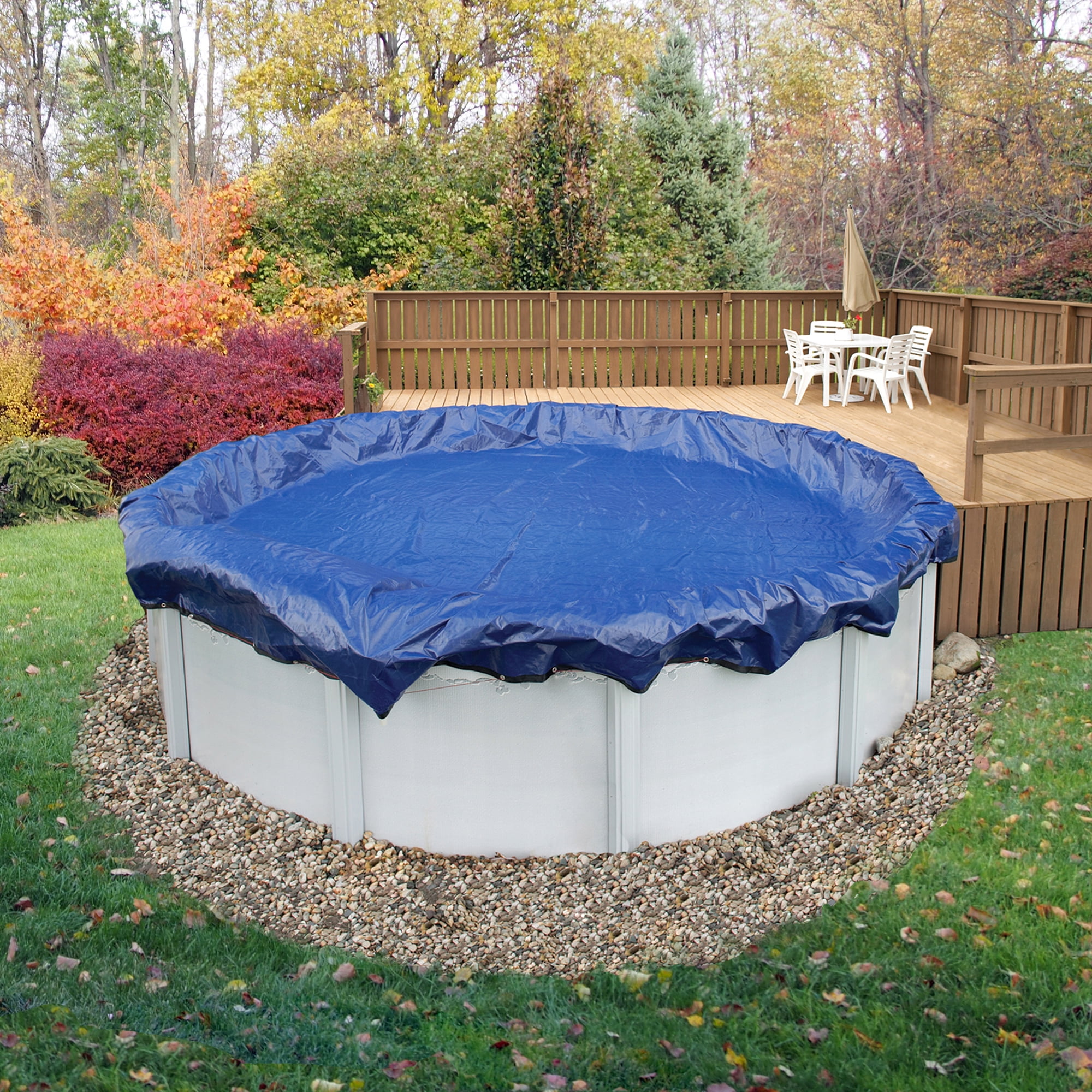 12' x 24' Oval Above Ground Swimming Pool Mesh Winter Cover 15 Year Green