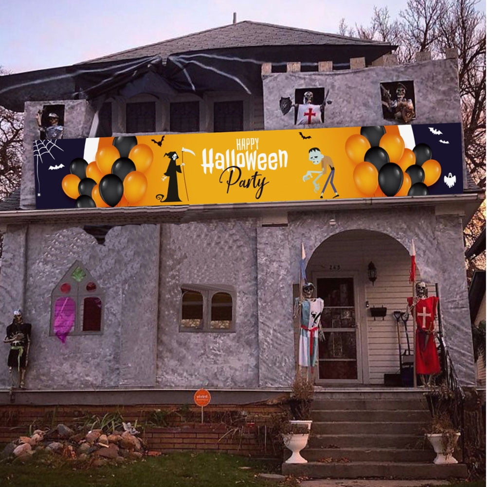 🔥 christmas outdoor banner flag pulling🎄 Merry Christmas Banner Happy Halloween Banner Decorations Birthday Shop