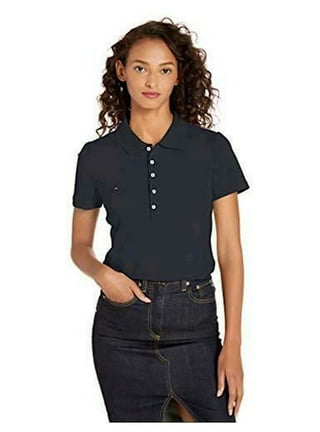 TOMMY HILFIGER $59 Womens New Blue Color Block Long Sleeve T-Shirt Top XL  B+B 