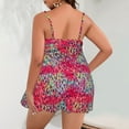 thumbnail image 4 of UTSJKR Savings Plus Size Tankini Swimsuits for Women 2 Piece Trendy Leopard Print Bathing Suits Summer Swimsuits for Beach Pool Hot Pink XXL, 4 of 4