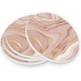 thumbnail image 3 of Coolnut Liquid Marble Texture Coasters for Drinks Set of 2, Absorbent Ceramic Drink Coaster with Cork Base for Wooden Coffee Table, Cool Housewarming Gift for Home Decor Gifts, 3 of 6