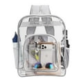 thumbnail image 6 of Spencer Heavy Duty Large Clear Backpacks Large Capacity Transparent Waterproof Backpacks for School Stadium College, Gray, 6 of 10