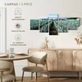 thumbnail image 4 of Elephant Stock Agave Farm Wall Art - Horizontal Multi Panel Canvas - Living Room Wall Decor - Nature Multi Panel - Blue And Brown Decor - 29" x 12", 4 of 4