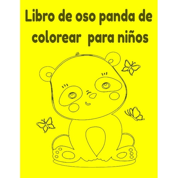 Libro de oso panda de colorear para niños (Paperback)