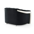 thumbnail image 6 of Glory Sapphire Velvet Upholstered Chair w/LED Accent Lighting in Black, 6 of 6