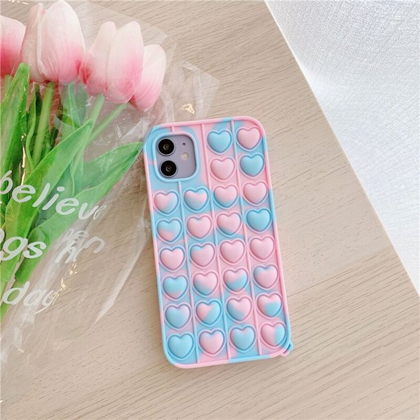 Funda con burbujas para aliviar el estrés para Samsung Galaxy A20E S20 FE A31 A51 A71 A12 A32 A52 A72 A21 A11 S21 S10 S9 S8 Plus Tan Jianjun unisex
