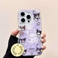 thumbnail image 3 of Korean Cute Kuromi Kawaii Star Purple Phone Case For iPhone 11 12 13 14 15 16 Pro Max XR XS MAX 7 8 Plus Mini Lovely Y2K Cover, 3 of 5