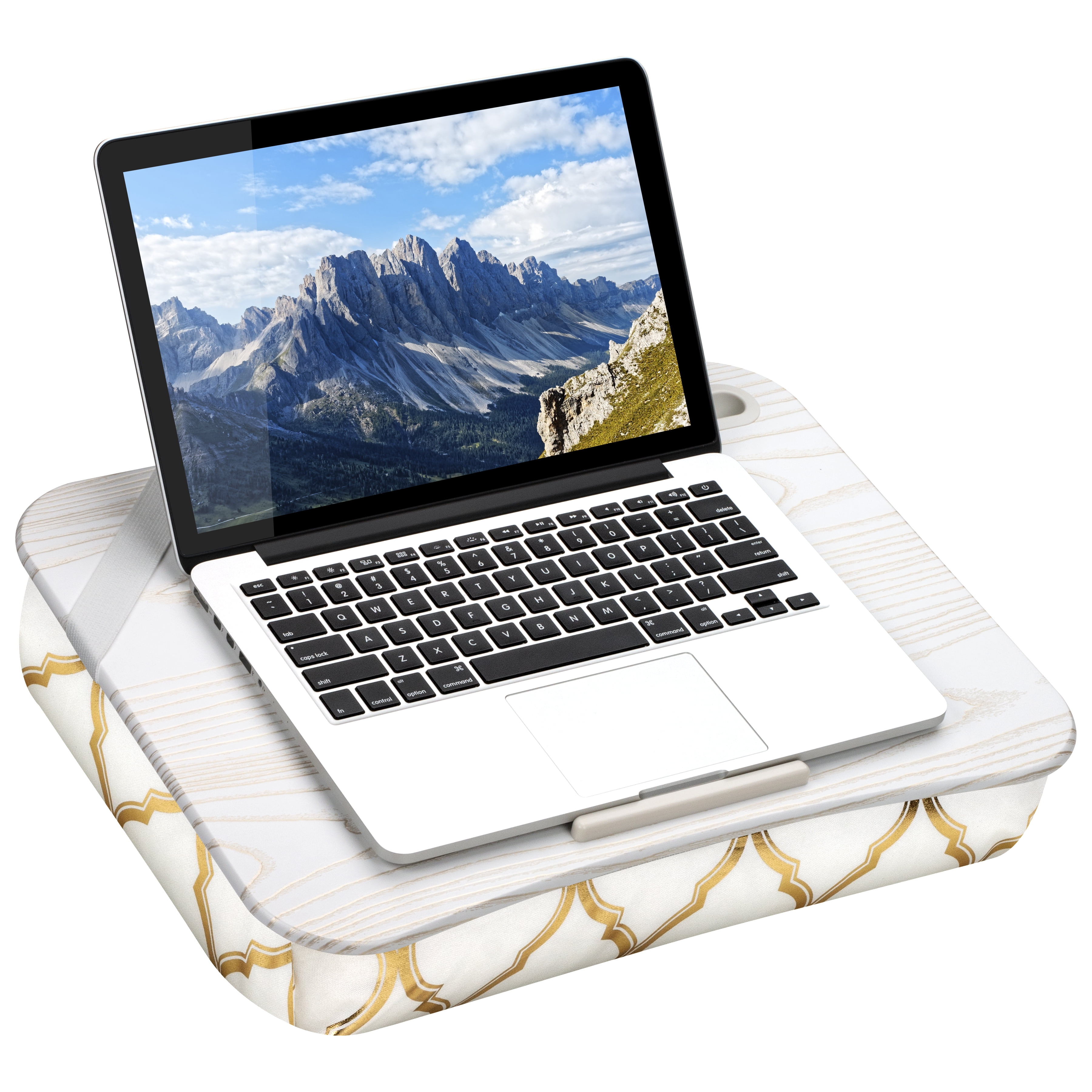 LapGear Designer Lap Desk with Phone Holder and Device Ledge Gold