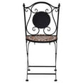 thumbnail image 4 of vidaXL Folding Bistro Chairs 2 Pcs Mosaic Bistro Outdoor Patio Chair Ceramic, 4 of 10