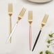 thumbnail image 5 of Wosthever Tenedor de fruta, pastel de aperitivos, superficie de espejo de caramelo, vajilla, utensilios de cocina, palillos de sólidos, cubiertos, Mostrada Oro negro Wosthever HA079213-04, 5 of 6