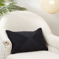 thumbnail image 3 of Saro Lifestyle Textured Woven Diamond Poly Filled Throw Pillow, 3 of 5