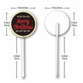 thumbnail image 4 of Eveokoki Yard Sign with Stakes Wish You A Christmas Sign Colorful Patio Yard Decorations for Holiday Party Home Lawn Pathway Walkway Decorations Supplies, 9.2x9.2Inch, 4 of 4