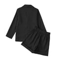 thumbnail image 5 of TBWNWG Girls Two Piece Button Down Long Sleeve Short formal Outfit for Everyday Casual School Spring Summer Girls Age 3 to 14, 5 of 7