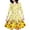 Yellow, variant on TOOYOU Girls Dresses Cute Printed Long Sleeve Dress Kids – Stylish Floral Design Sweet Girl Adorable Sundress ,Size 8-9 Years , Yellow