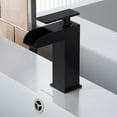 thumbnail image 5 of Concorde Single Hole, Single-Handle, Waterfall Bathroom Faucet in Matte Black, 5 of 12