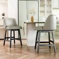 July’s Song Swivel Bar Stools,Modern Bar Stool Set of 2,26” Counter