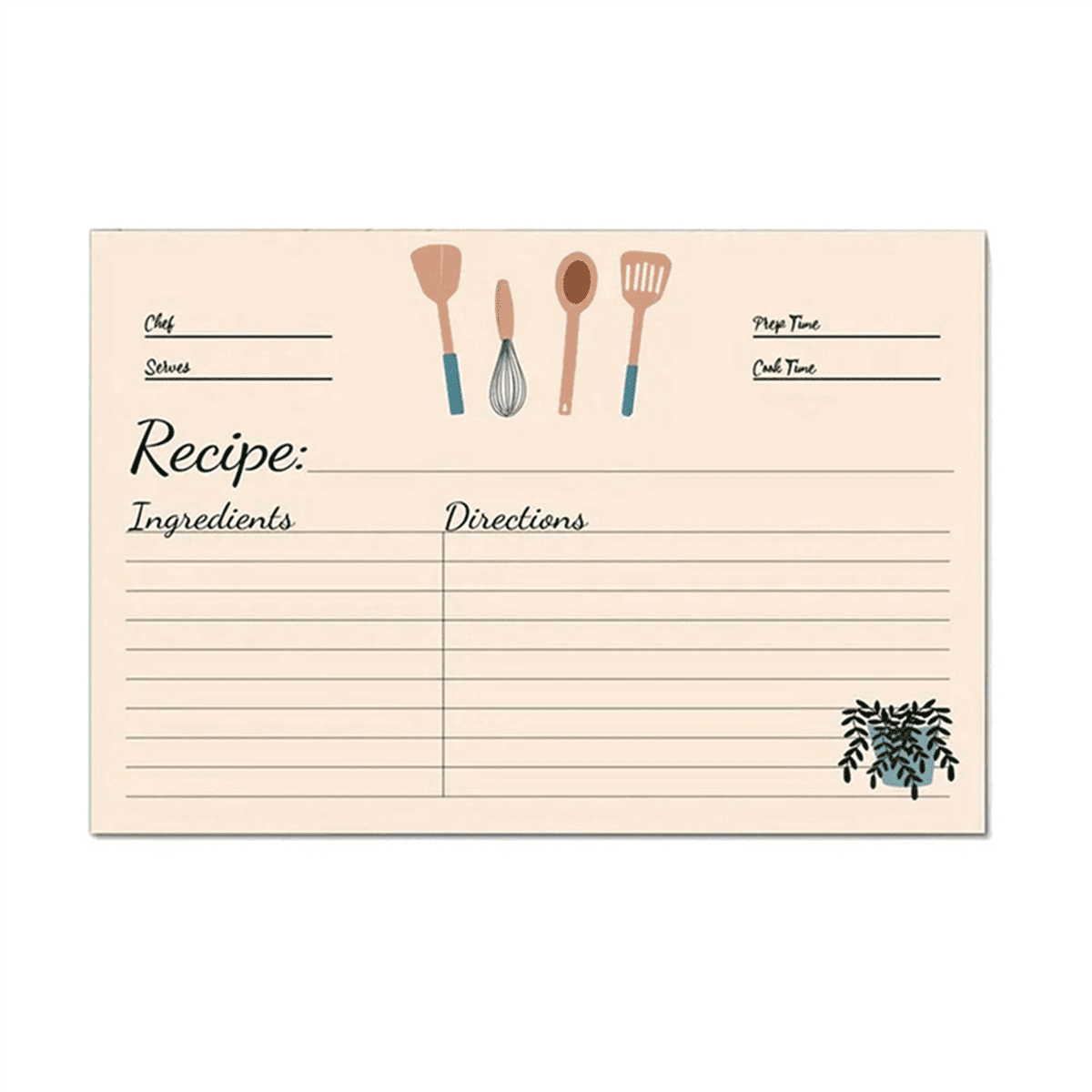 Recipe Cards 4X6Inches Set of 200 Double Sided Thick Cardstock Blank Recipe Cards for Mom, Sister, Daughter, Friend Gift