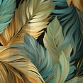 thumbnail image 4 of Designart "Radiant Tropical Mirage" Tropical Blackout Curtain Panels, 4 of 4