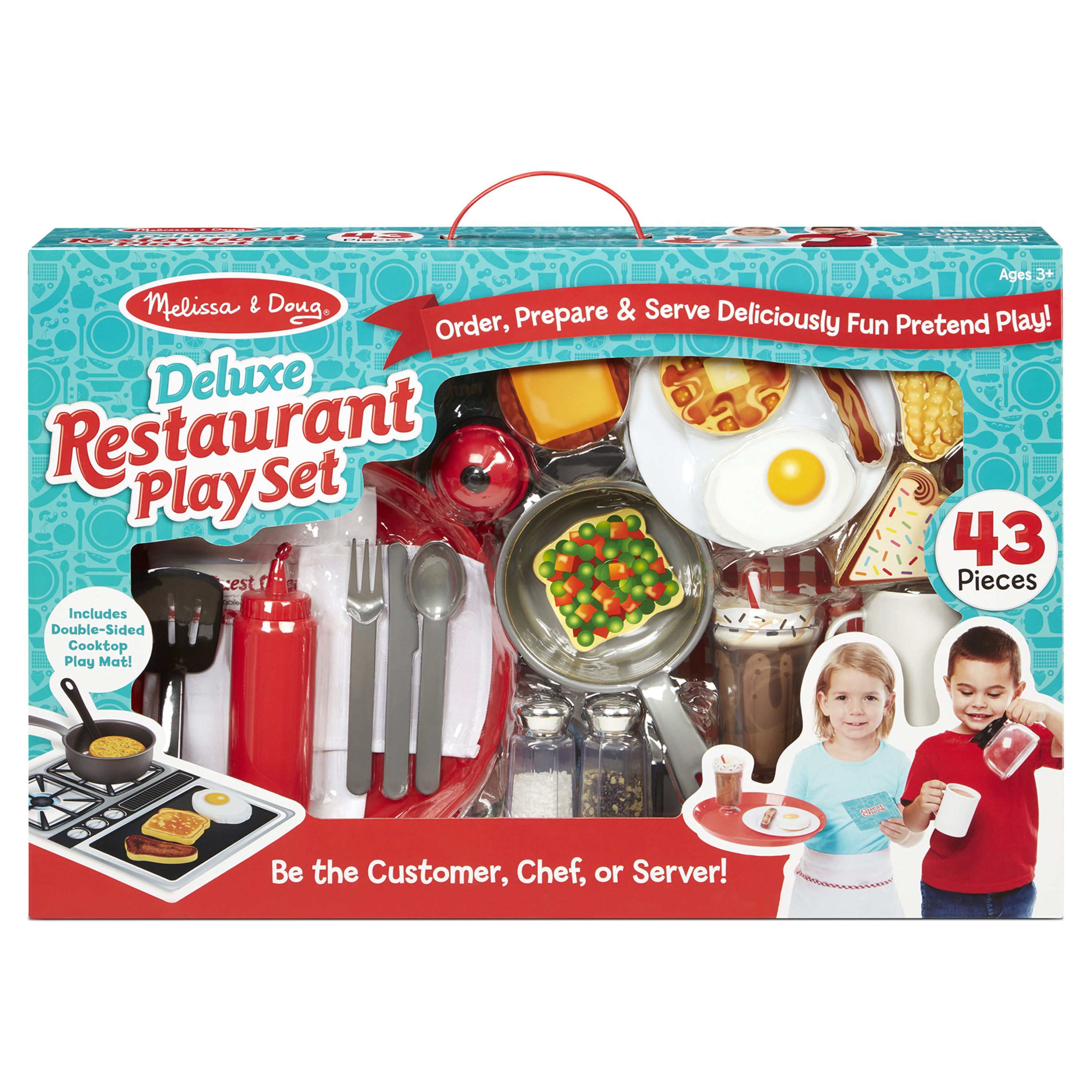 Melissa & Doug Deluxe Restaurant Cooking and Play Food Set – 43 Pieces - image 3 of 9