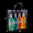 thumbnail image 1 of Bolso de mano transparente de PVC, bolsa de regalo de boda, bolsa de plástico para compras para estudiantes, bolsa de embalaje para té con leche, bolsa de regalo de mano, 1 of 1