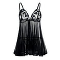 thumbnail image 4 of JINMGG Womens Plus Size $5 Plus Size Lace Bow Nightwear Sleepwear Pajamas Nightwear S-6XL, 4 of 9