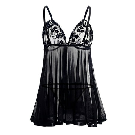 Womens Lingerie Spaghetti Strap Lace Lingerie Nightgowns for Women Sexy V Neck Soft Sleepwear Gifts for Women