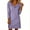 1624#Purple, variant on Heisall Long Sleeve Cowl Neck Dresses for Women Eyelet Hollow Out Business Casual Loose Fit Mini Dress Solid Fashion Dress