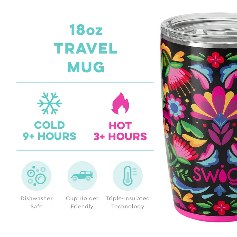 Swig Life 18oz Travel Mug |Discontinued Prints | Insulated Tumbler with  Handle and Lid, Cup Holder F…See more Swig Life 18oz Travel Mug  |Discontinued