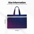 thumbnail image 3 of Gaeub Neon Glitter Print Canvas Tote File Bag,Laptop Tote Bag,Zipper File Bag,Canvas 15 Inch Handbag Purse for Office Travel, 3 of 8