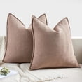 thumbnail image 6 of Wehilion 2pcs Decorative Pillow Covers Soft Chenille Couch Throw Pillows Farmhouse Cushion Covers with Elegant Design for Sofa Bedroom Living Room Home Decor, 6 of 14
