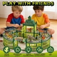 thumbnail image 4 of JoyStone 215PCS Dinosaur Figures Playset with Lights & Music, Dinosaur Park Toy Set with Arena, 18 Dinosaurs & Trees, Green, 4 of 11