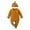 Brown, variant on WIBACKER Newborn Baby Boy Girl Waffle Knit Footie Jumpsuit Long Sleeve Romper Hat Fall Winter Clothes