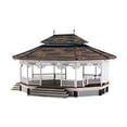 thumbnail image 2 of Woodland Scenics 8.30 x 7.70 Grand Open Pavilions Gazebo, 2 of 2