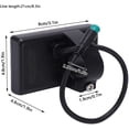 thumbnail image 2 of HUGFEGWE Electric Bike LCD Display, 5 Pin 24V 36V 48V Electric Bicycle S866 LCD Display Meter M5 LCD Panel Screen with Waterproof Connector, Display Meter Control Panel for Electric Bike U2537-22684, 2 of 9