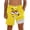 Yellow, variant on Boy Swim Trunks Kids Face Print Swim Trunks with Mesh Liner Summer Beach Pool Shorts Blue 8-9 Years