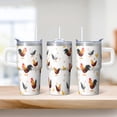 thumbnail image 2 of 20oz Funny Chicken Tumbler with Handle Insulated Travel Mug Special Birthday Christmas Gift for Chicken Fans Women Men Cup Holder Friendly Durable Material Wide Mouth for Ice Office Home Daily Use, 2 of 6