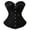 Black, variant on Corset Tops For Women, Sweetheart Strapless Lace Up Bustier Ruffle Trim Gothic Halloween Shapewear Top Mint Green M