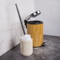 thumbnail image 3 of Creative Home Bathroom Accessory Toilet Bowl Brush Cleaning Brush with Natural Champagne Marble Holder, 3 of 3