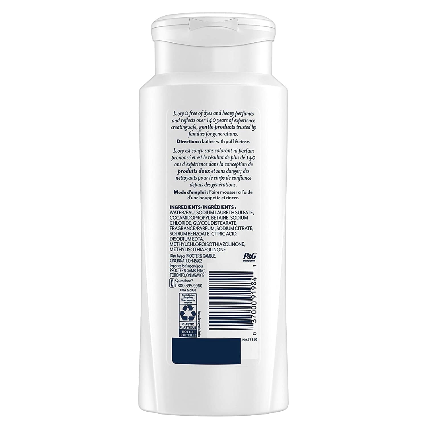 Ivory Scented Body Wash, .. Aloe 21 oz,Pack of .. 3