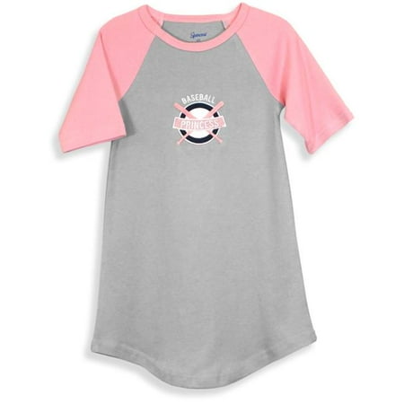 

Spencers Girls Princess Nightgown - Baseball Pink & Grey - 5 Toddler