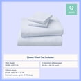 thumbnail image 4 of Mainstays Kids 100% Cotton Percale Bed Sheet Set, Queen, Light Blue, 4 Pieces, 4 of 8