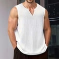 thumbnail image 2 of Men's Slim Fit Tank Tops Breathable Sleeveless Shirts for Gym Summer Casual Wear with Zipper Detail Lightweight Muscle Tee Mens Basic Tee Shirts Summer Classic T-Shirts, 2 of 9