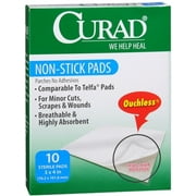 Curad Non-Stick Pads 3 Inches X 4 Inches 10 Each - (Pack of 3)
