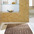 thumbnail image 4 of Ounissouiy Alfombrilla de baño con diseño de guijarros, antideslizante, cuadrada, para baño, ducha, bañera, almohadilla de PVC, Type5 NO5, 4 of 6