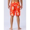 thumbnail image 3 of DARING DIVA Men's Drawstring Hawaiian Summer Beach Swim Shorts 28 Red, 3 of 6