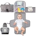 thumbnail image 3 of Almohadilla de pañal impermeable para bebé, multifuncional, para madre e hijo, con cómoda mesa para pañales, 3 of 6