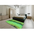 thumbnail image 4 of Ahgly Company Indoor Rectangle Patterned Dark Lime Green Area Rugs, 8' x 10', 4 of 6